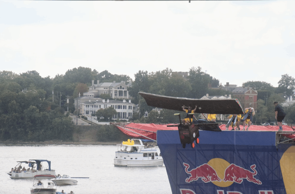Cincinnati brothers fundraise for mental health and the SSLF by participating in the Red Bull Flugtag event