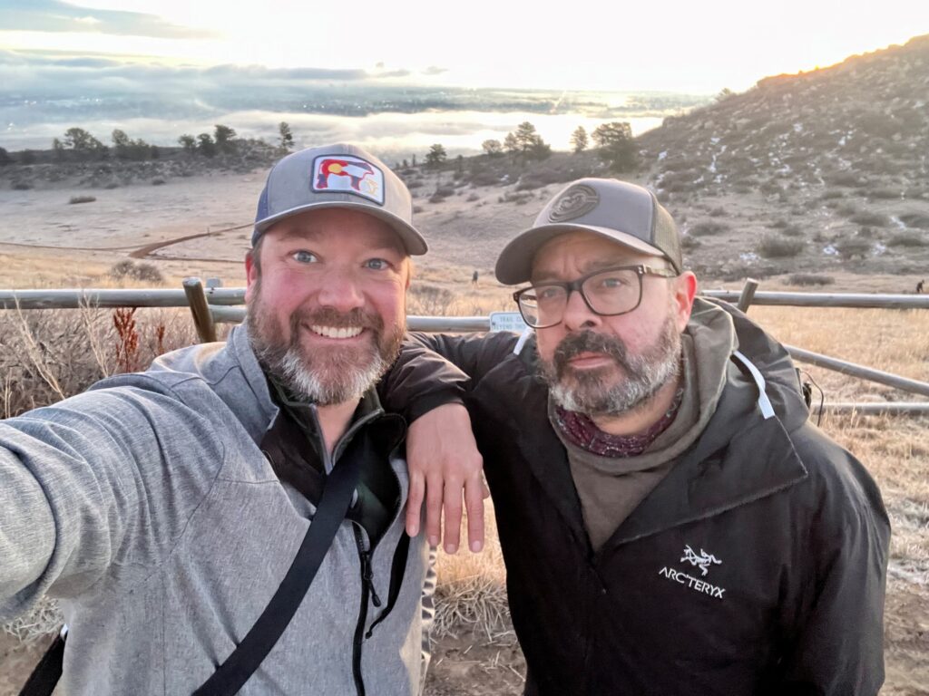 John Festervand with John Barnhardt, Director of An Open Door. 